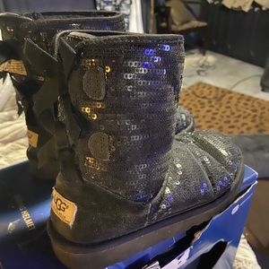 black sequin uggs